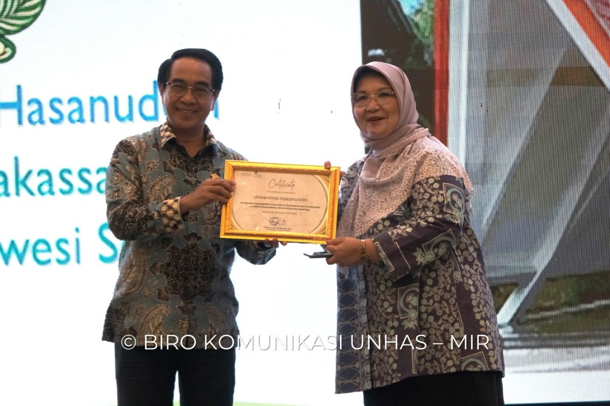 Unhas raih penghargaan UIGM kampus berkelanjutan di Timur Indonesia