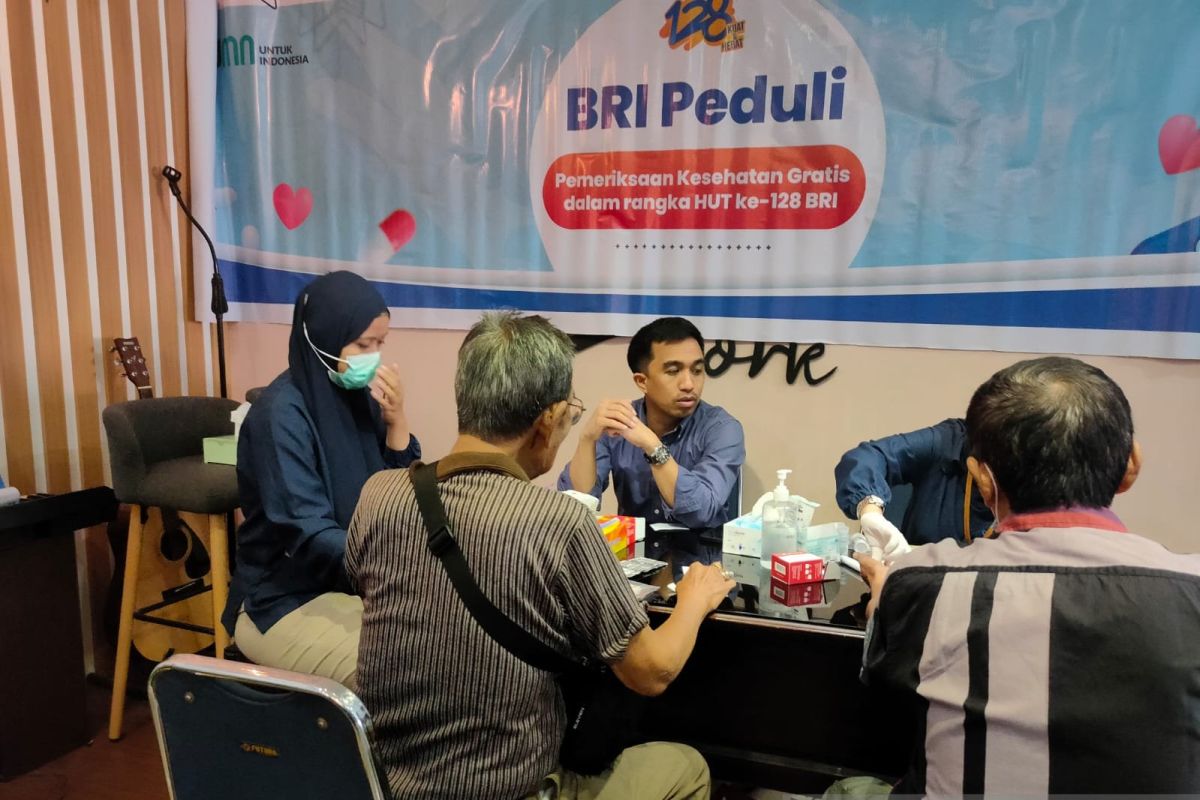 BRI siapkan pemeriksaan kesehatan 250 nasabah pensiunan di Kota Makassar