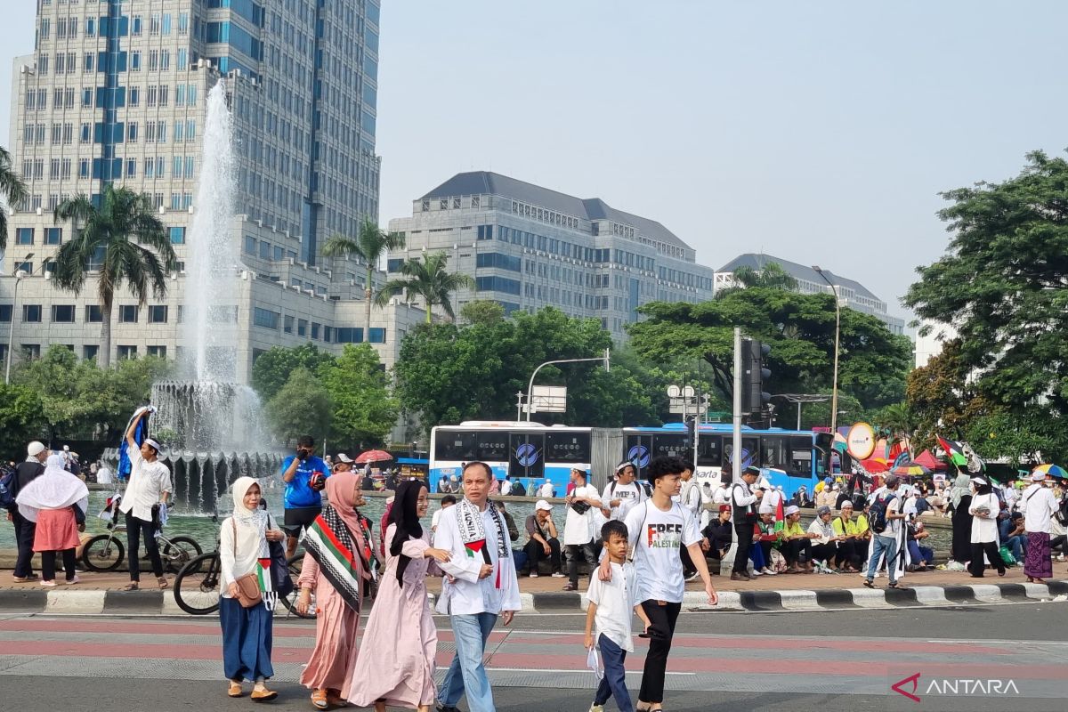 Sejumlah jalan ditutup selama Munajat Kubro 212 di Monas pagi ini