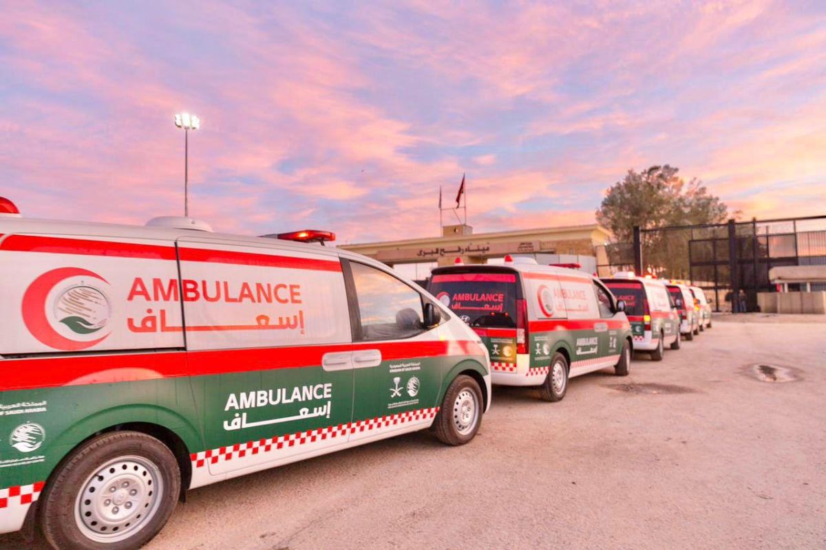 Sebanyak 14 ambulans Arab Saudi masuki Jalur Gaza