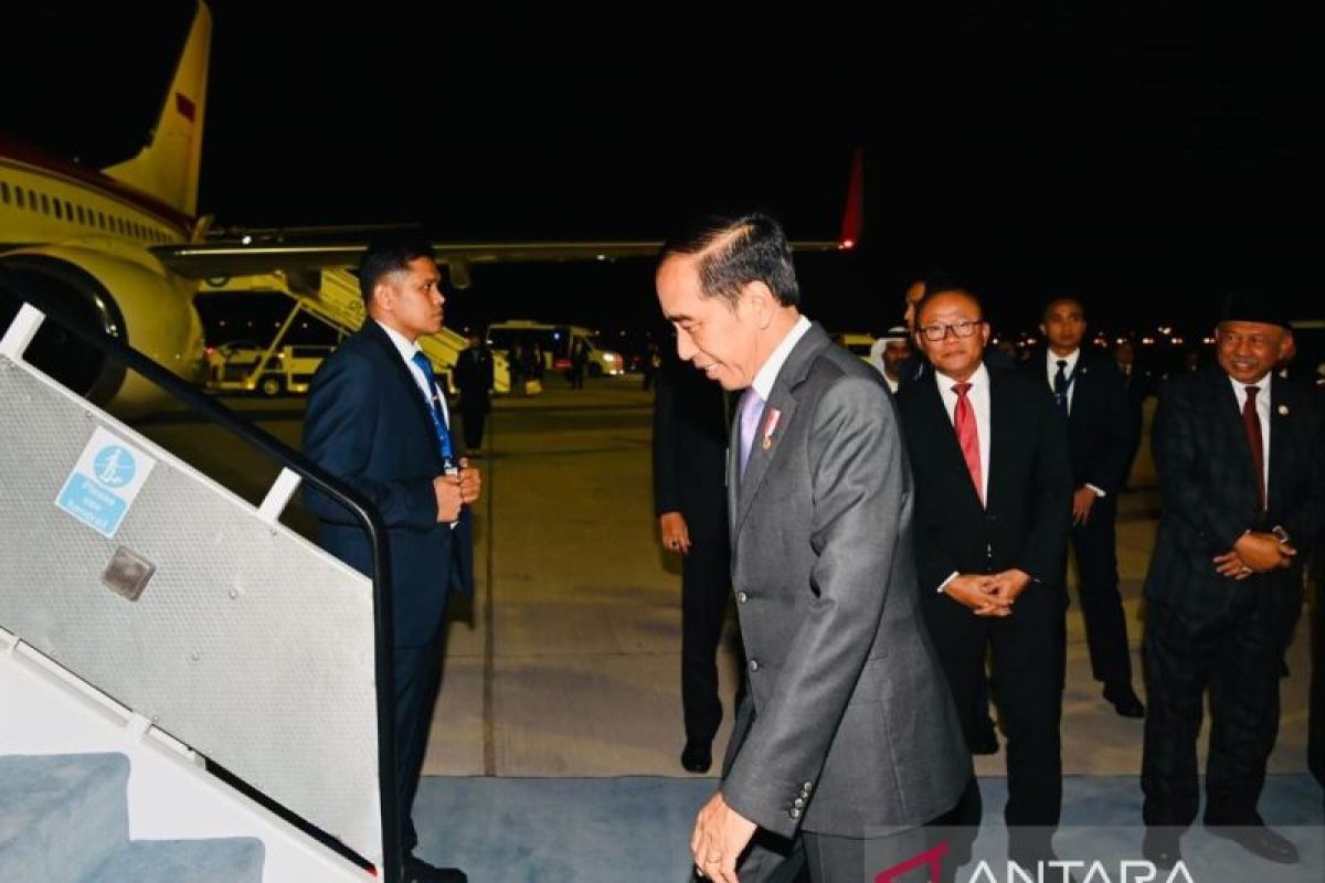 Presiden Jokowi kembali ke Tanah Air usai kunjungan ke Dubai