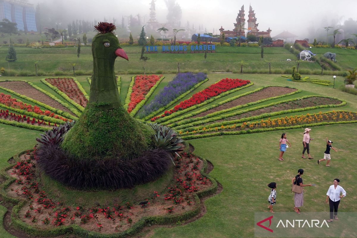 Kunjungan wisatawan di Taman Bunga Bedugul Bali