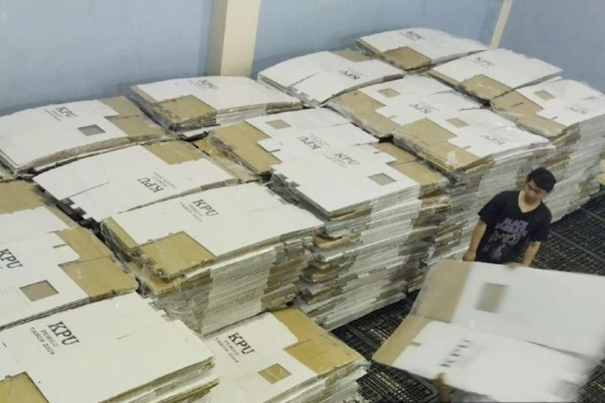 KPU Kota Madiun terima 2.750 kotak suara Pemilu 2024
