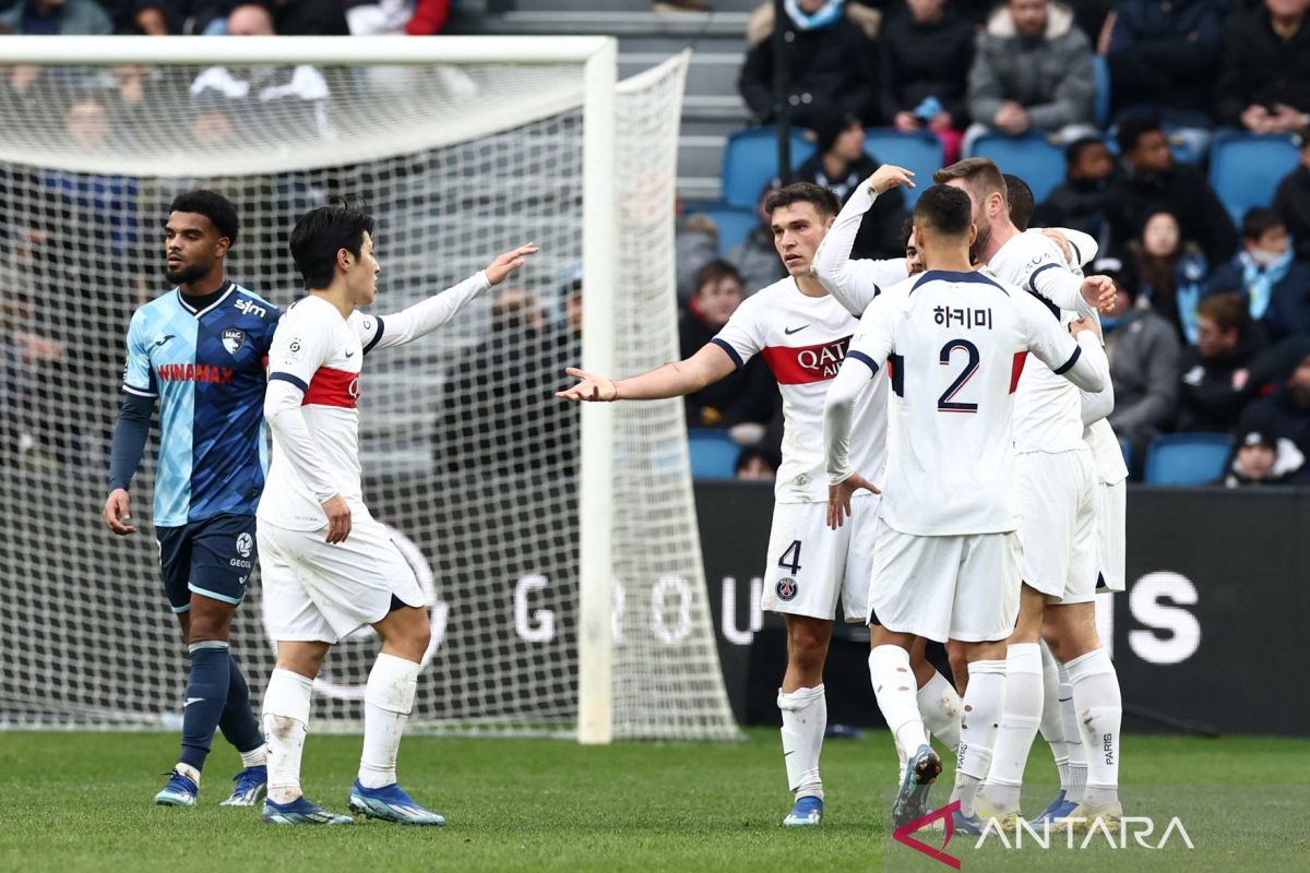 PSG menang 2-0 di markas Le Havre untuk puncaki klasemen