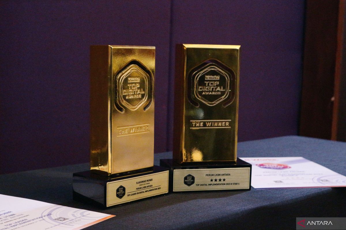 Perum LKBN ANTARA meraih dua penghargaan Top Digital Awards 2023
