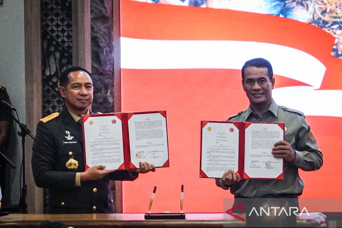TNI dan Kementan teken MoU perkuat kerja sama bidang pertanian