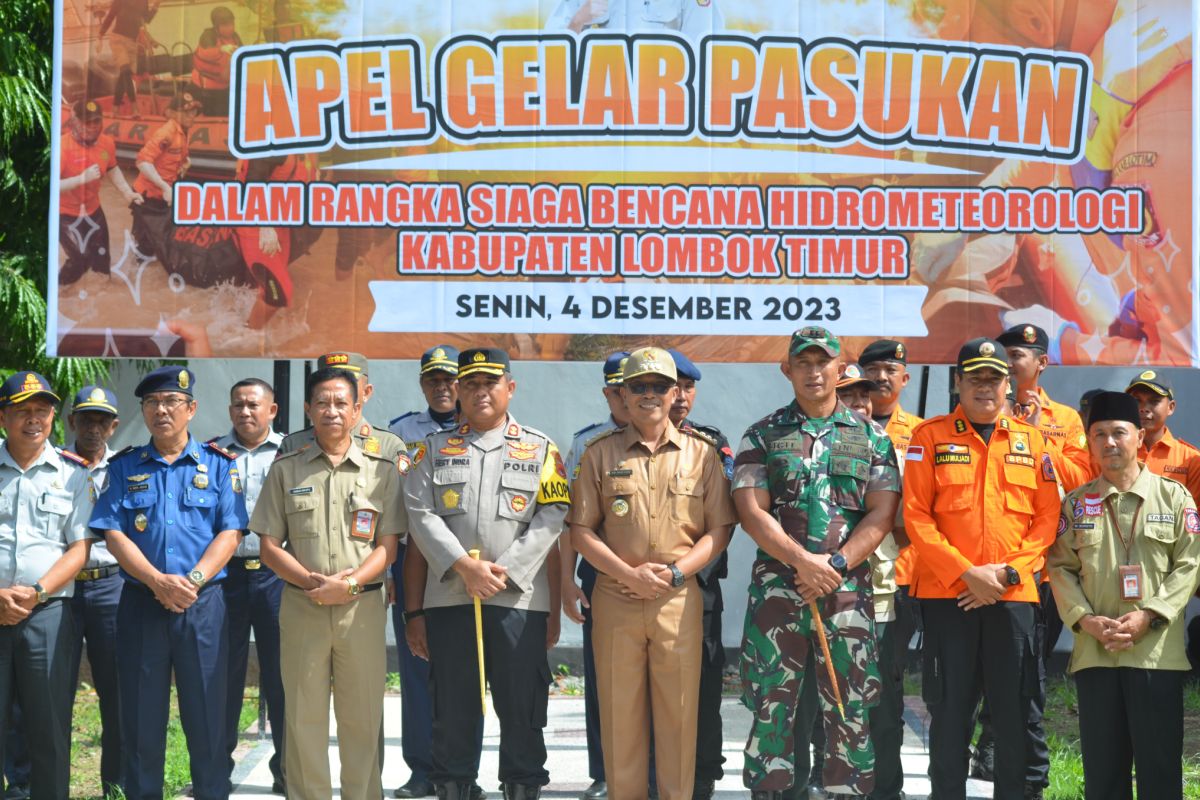 Pemkab Lombok Timur mengecek kesiapan petugas hadapi bencana