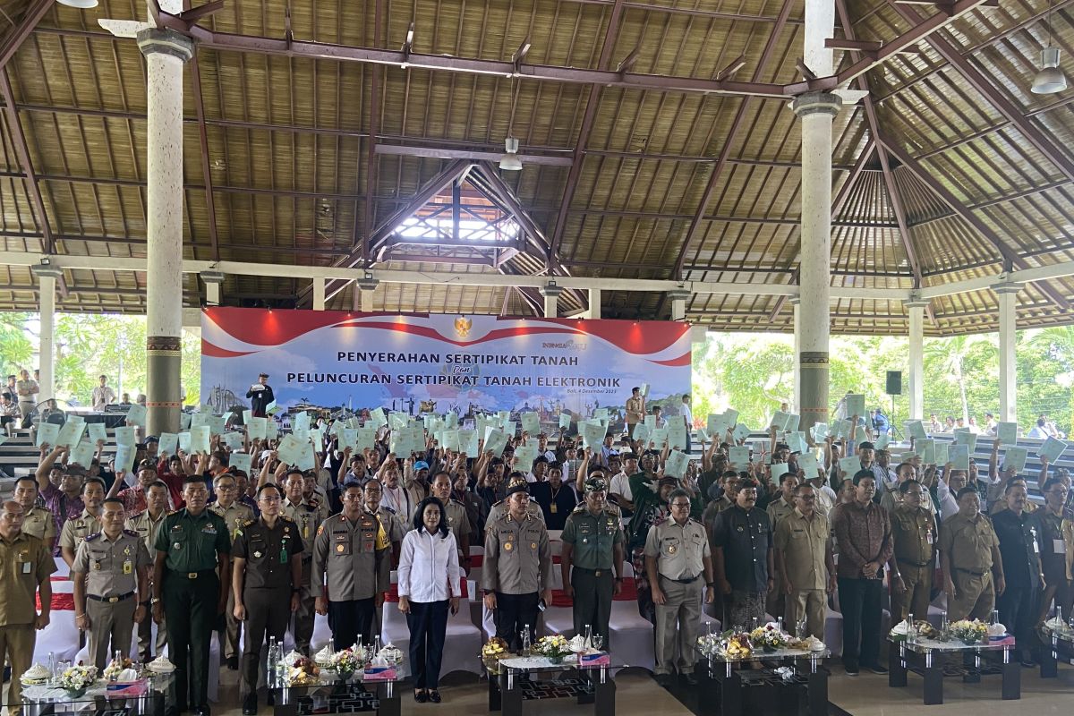 Kanwil ATR/BPN catat 95 persen tanah di Bali sudah terdaftar