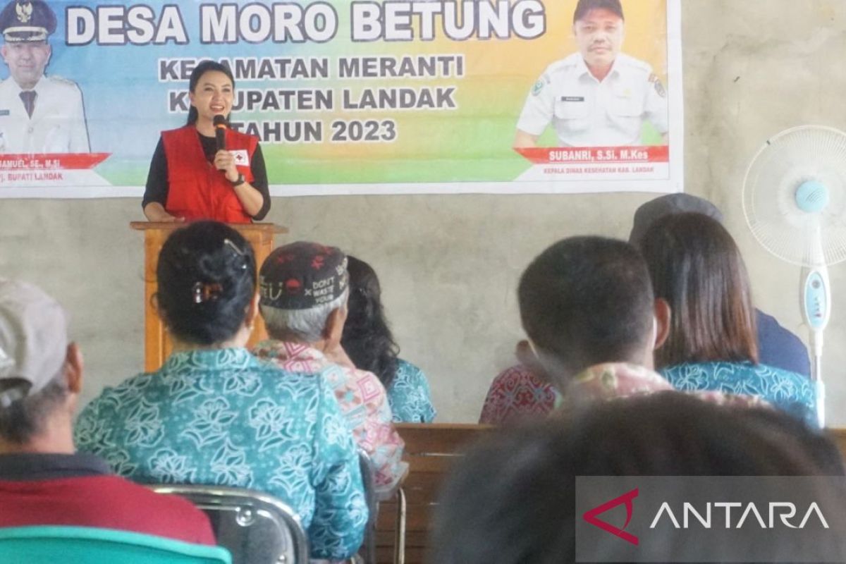 PMI Landak menggencarkan sosialisasi PHBS di Desa Moro Betung