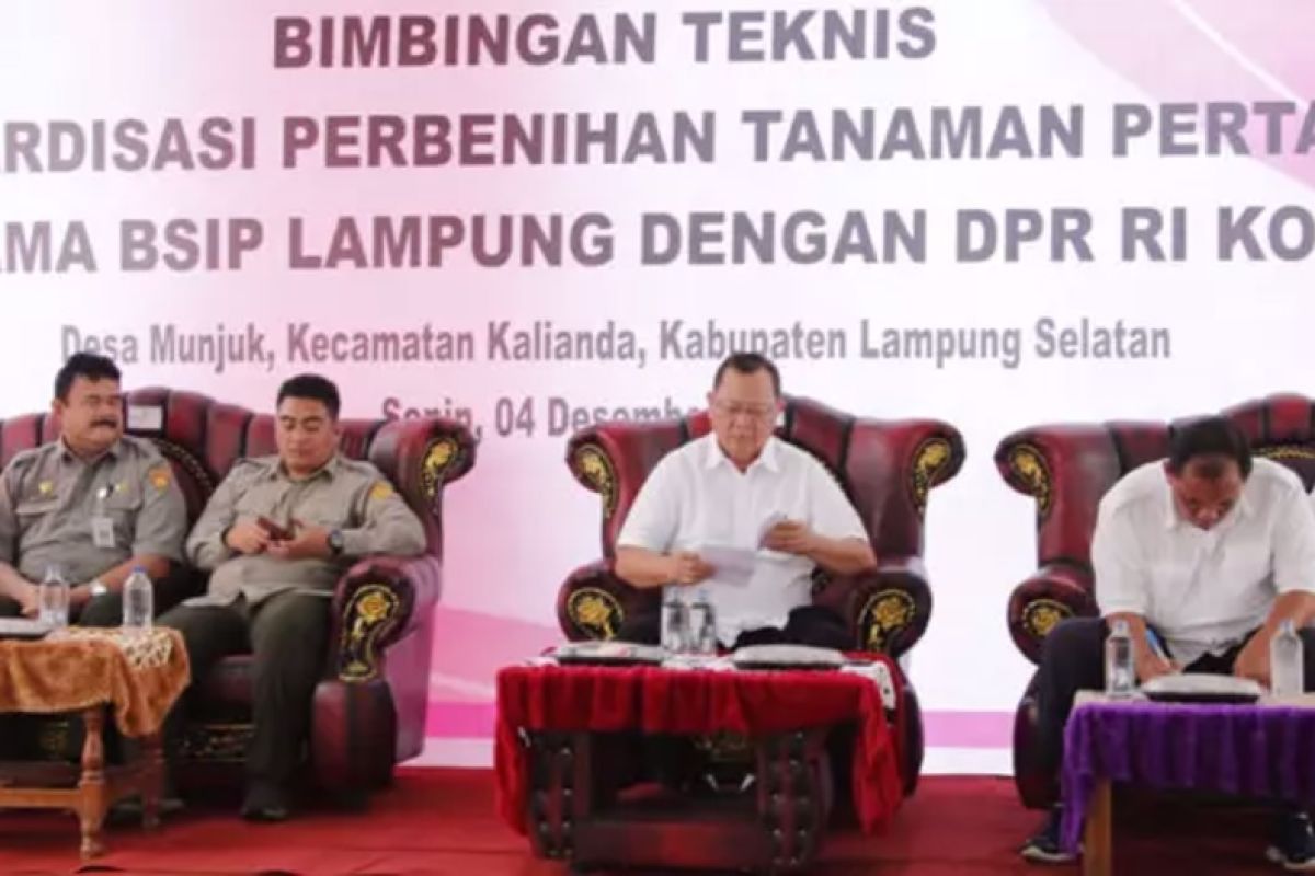 Kadis TPHP Lampung Selatan hadiri bimtek standarisasi perbenihan tanaman pertanian
