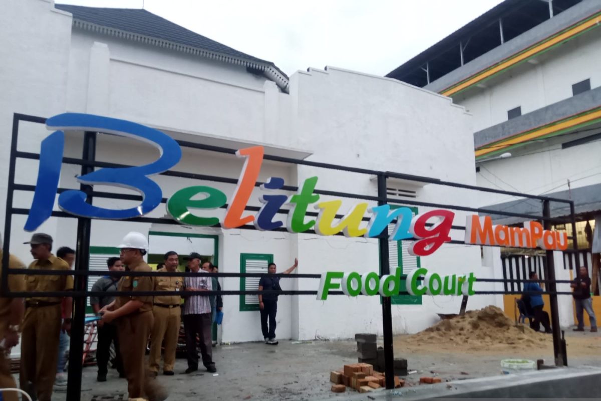 Bupati Belitung minta pembangunan 'Food Court' segera diselesaikan