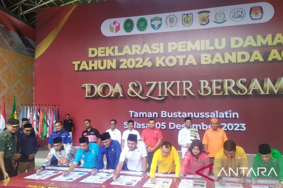 Parpol di Banda Aceh komit wujudkan pemilu damai 2024