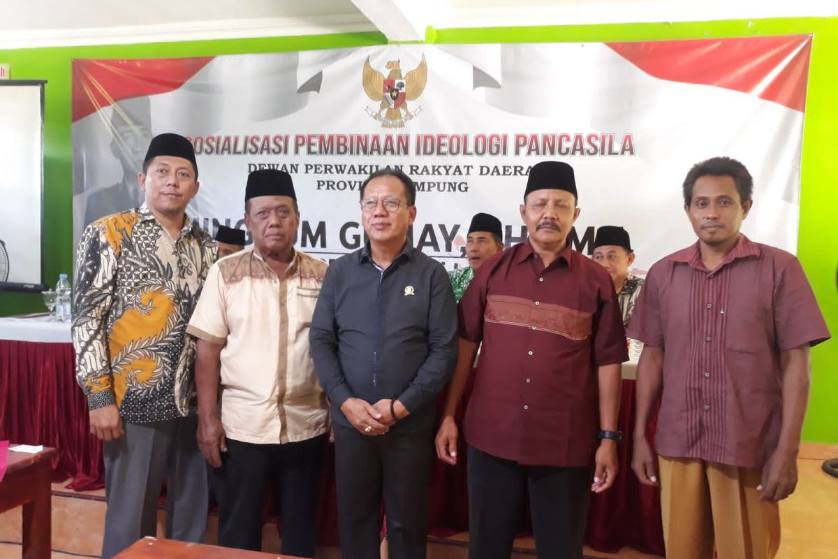 Ketua DPRD Lampung sosialisasi pembinaan ideologi Pancasila di Lampung Tengah