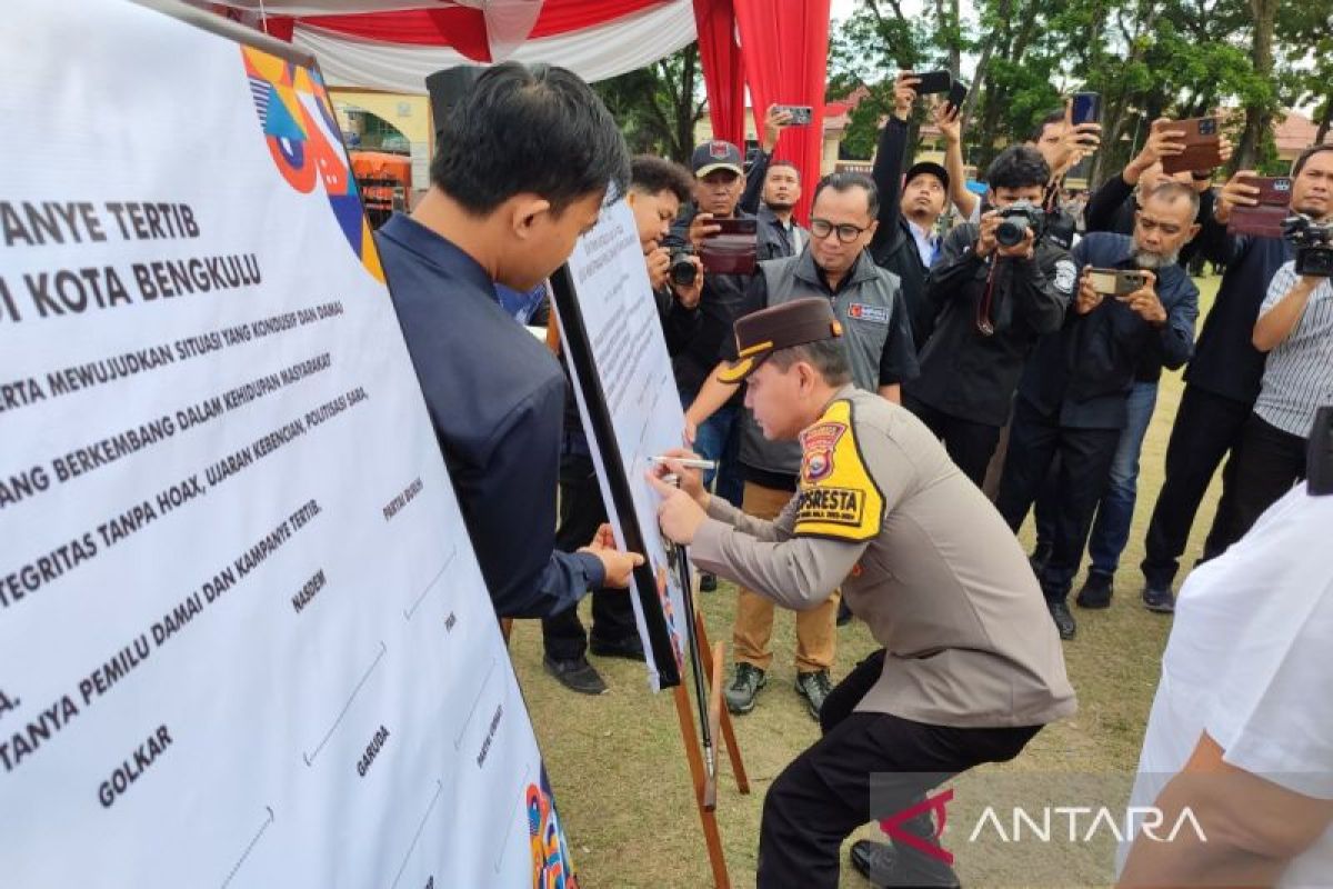 ASN dan TNI/Polri di Bengkulu deklarasi netralitas pada Pemilu 2024