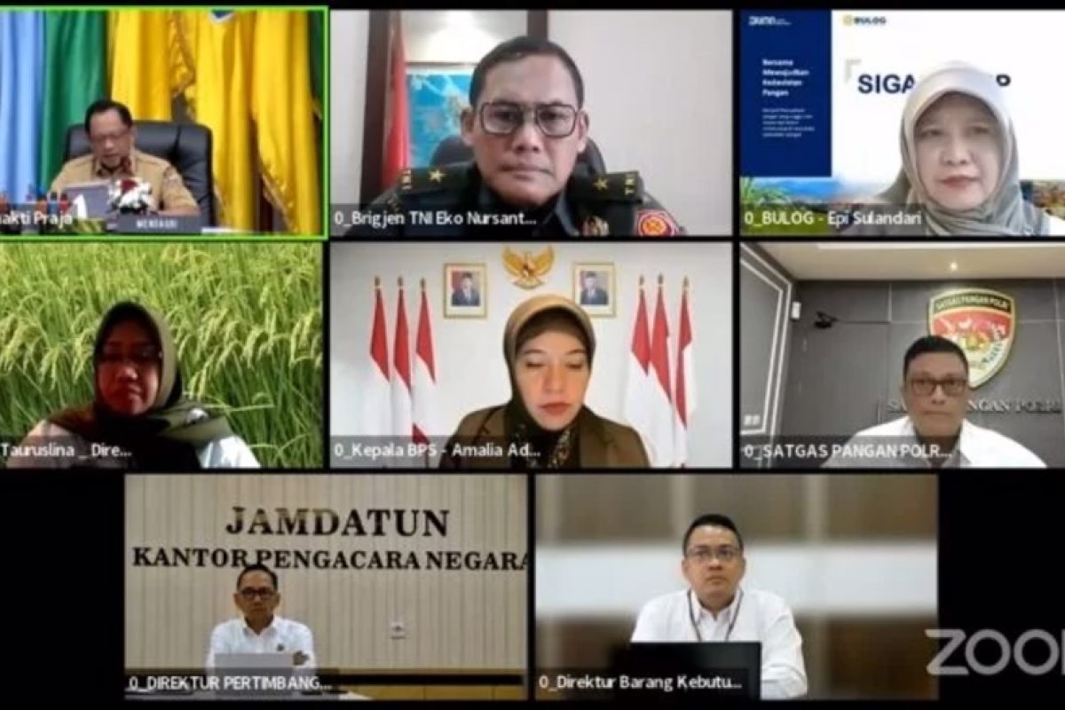 TPID Lampung Selatan kembali ikuti rakor pengendalian inflasi daerah secara "virtual meeting"