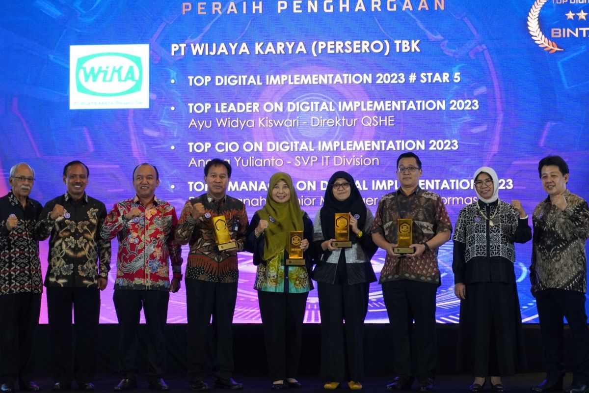 WIKA Raih Empat Penghargaan di Ajang TOP Digital Awards 2023