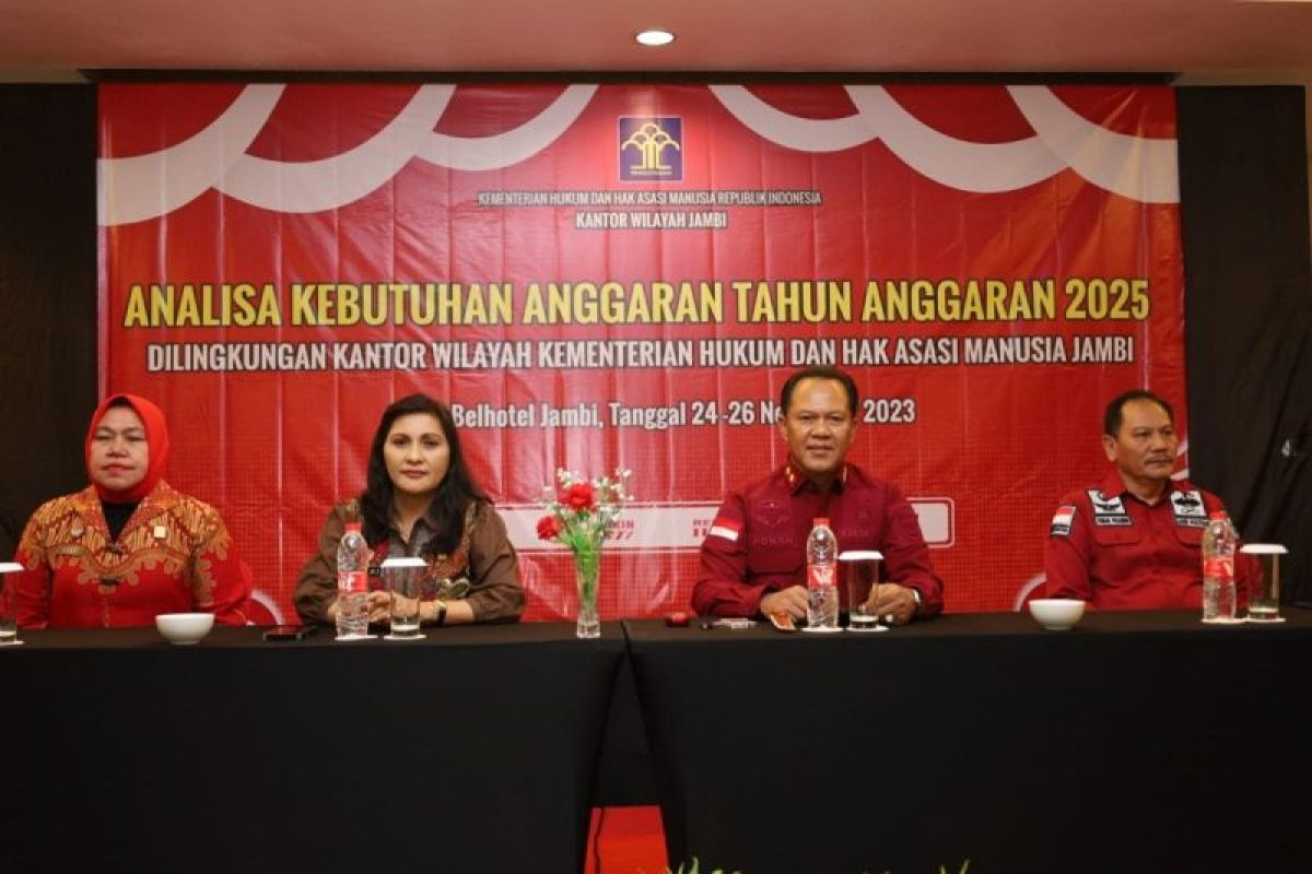 Kakanwil buka kegiatan Analisa Kebutuhan Anggaran Tahun Anggaran 2025 di Kemenkumham Jambi