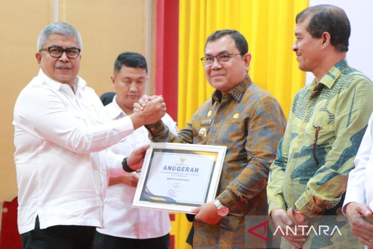 Pemkab Aceh Barat raih Anugerah Keterbukaan Informasi Publik 2023