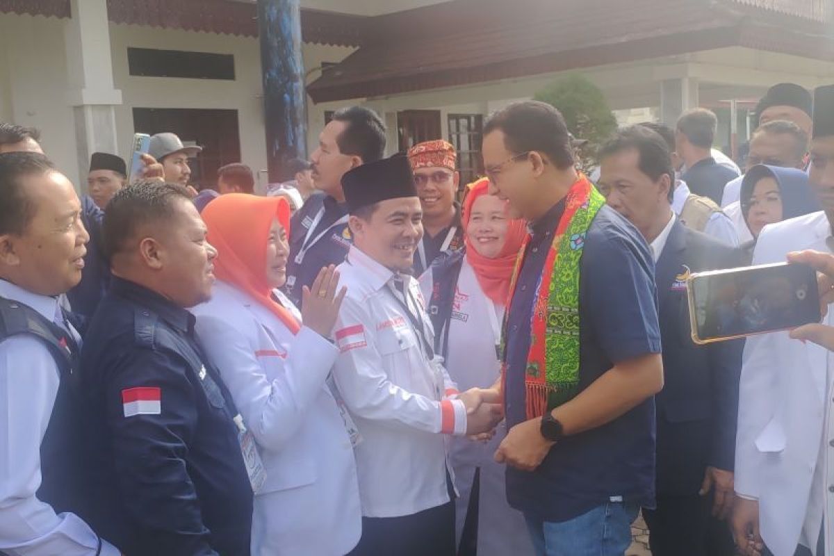 Tiba di Bandara Fatmawati Soekarno, Anies mulai kampanye di Kota Bengkulu