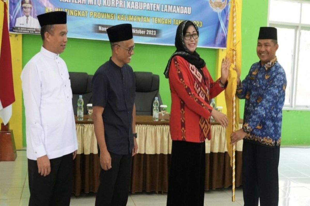 Kafilah MTQ KORPRI Lamandau diminta bantu ciptakan ASN berakhlak untuk Kalteng Berkah