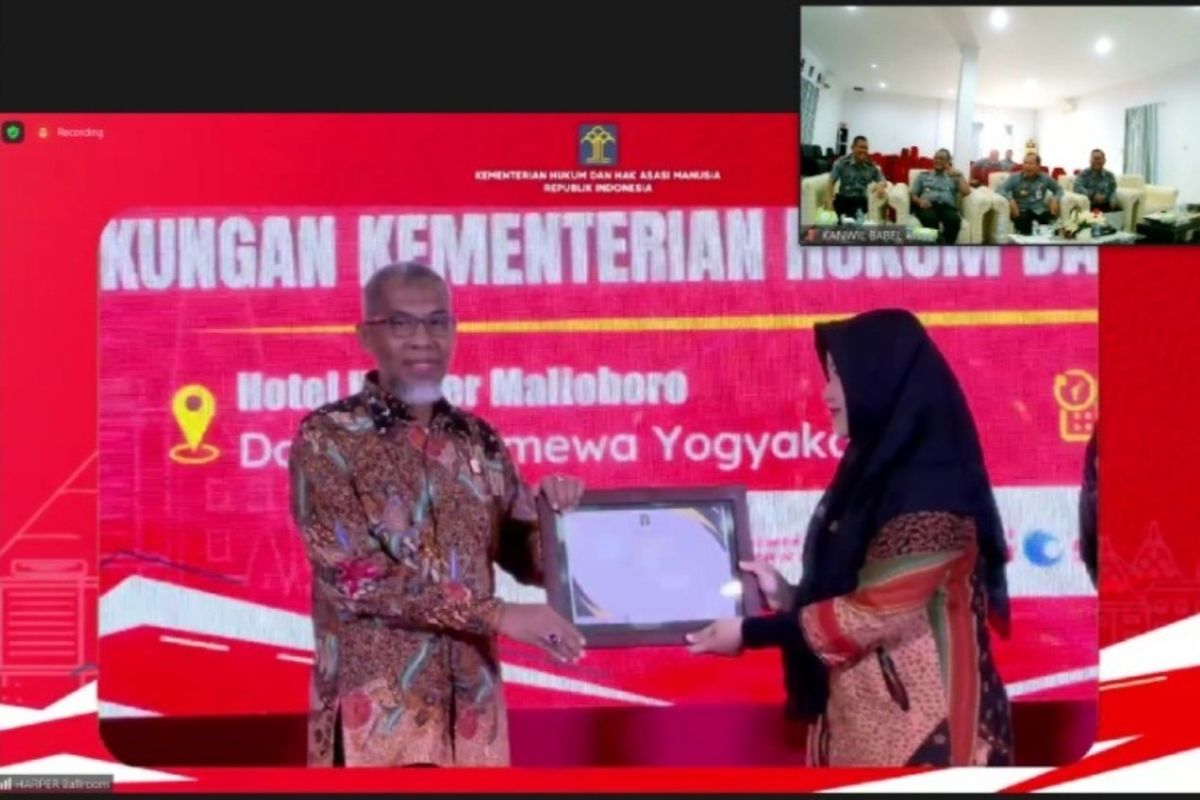 Verifikator RKT RB Kemenkumham Babel raih penghargaan dari Inspektur Jenderal
