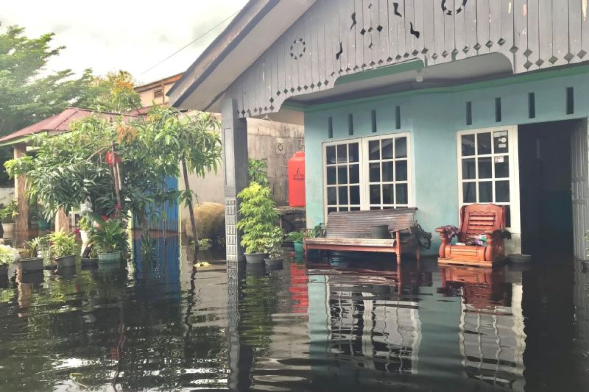 Curah hujan meningkat, 50 rumah warga terendam banjir di Kubu Raya