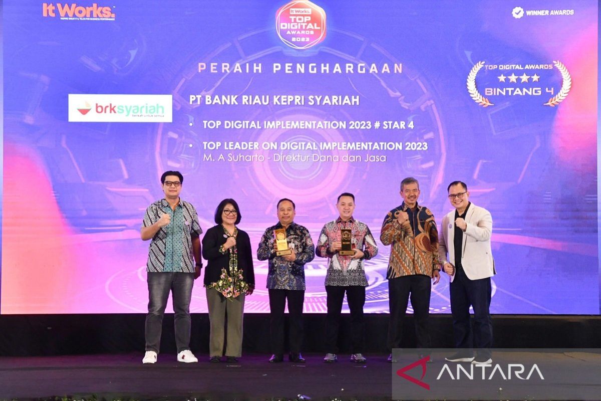 BRK Syariah raih dua penghargaan pada ajang TOP Digital Awards 2023