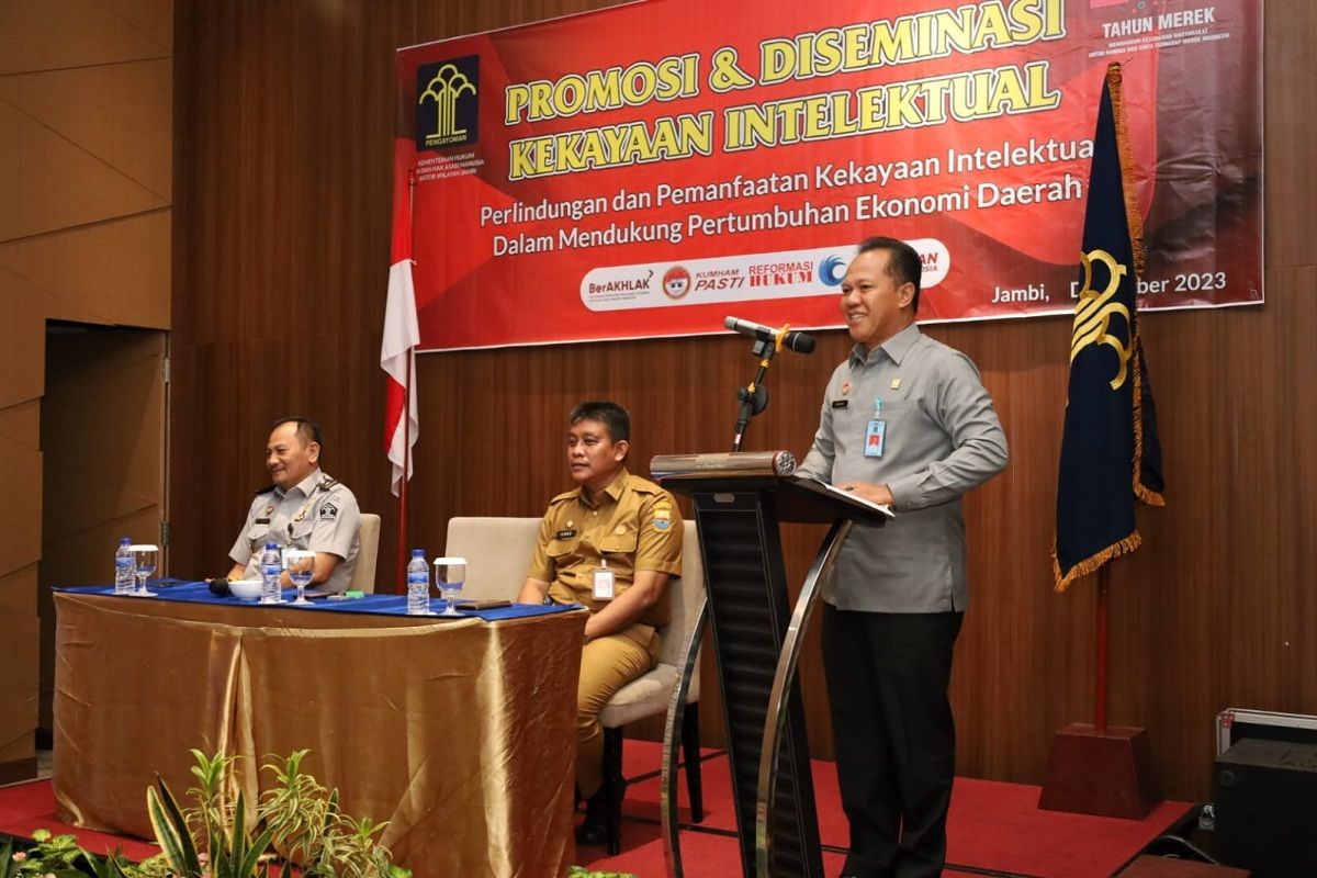 Kanwil Kemenkumham Jambi adakan kegiatan promosi dan diseminasi kekayaan intelektual