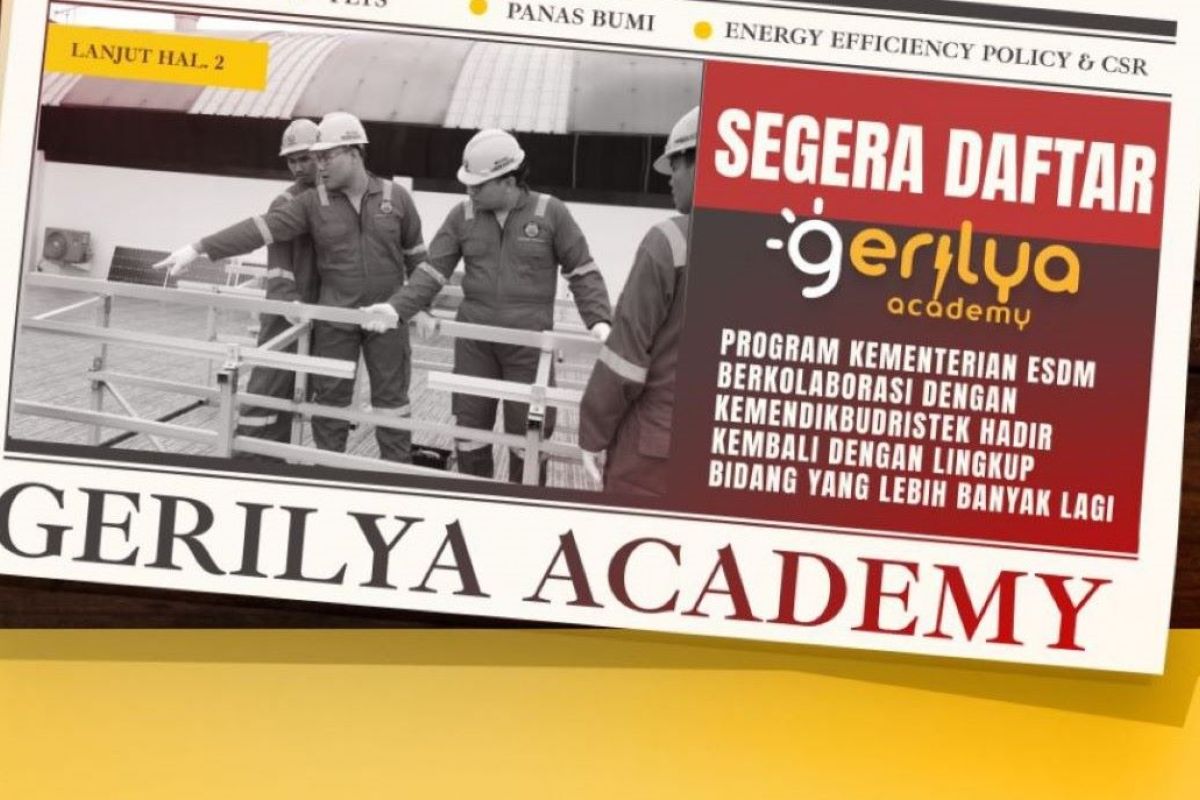 Kementerian ESDM: Program Gerilya Academy siap kawal transisi energi