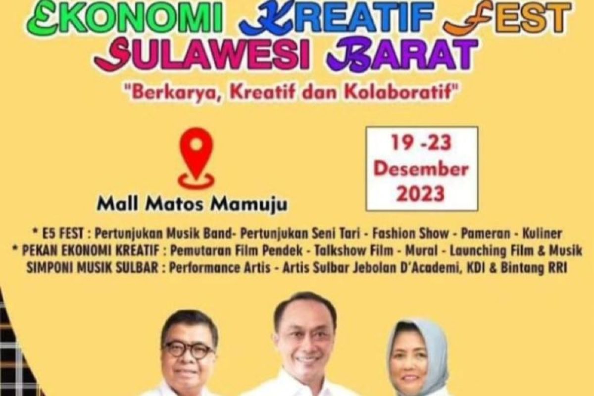 Pemprov : Ekonomi kreatif Fest Sulbar tumbuhkan ekonomi daerah