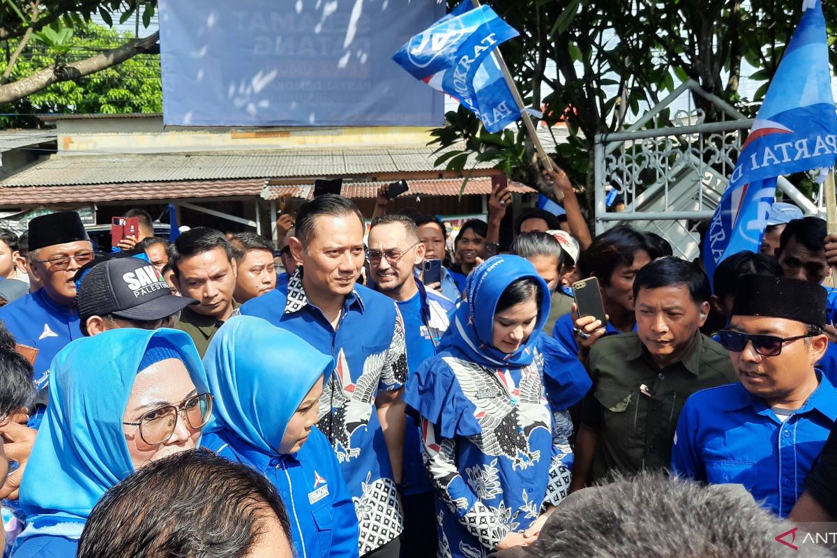 AHY ajak warga Tangerang menangkan Prabowo-Gibran satu putaran