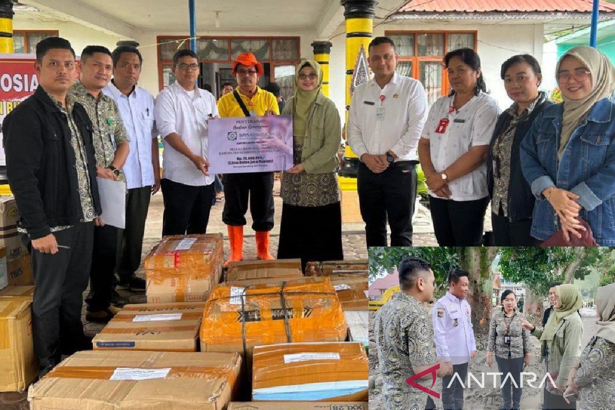 BPJS Kesehatan Sibolga salurkan bantuan pada masyarakat terdampak bencana di Humbahas