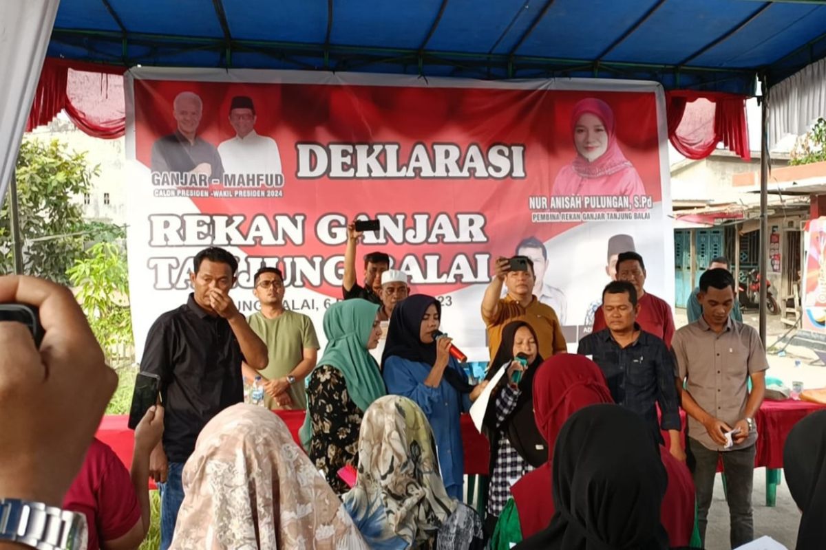 Deklarasi Rekan Ganjar Tanjungbalai dukung pasangan Ganjar dan Mahfud