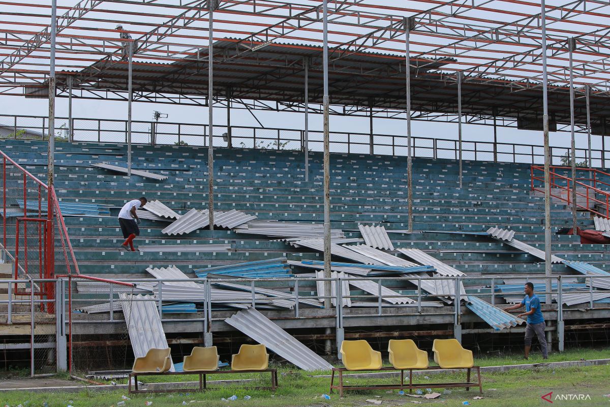 FOTO - Renovasi arena PON 2024 Aceh-Sumut