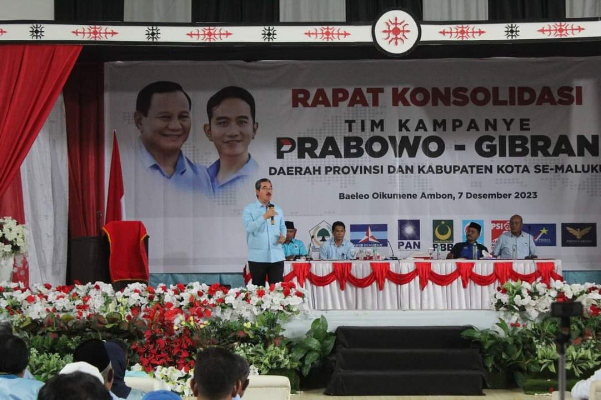 TKD Prabowo Gibran Maluku optimistis menang satu putaran