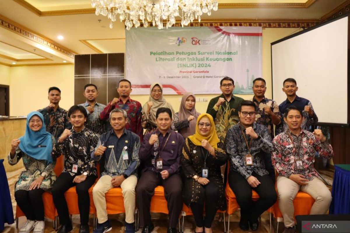 BPS Provinsi Gorontalo-OJK melatih petugas SNLIK 2024