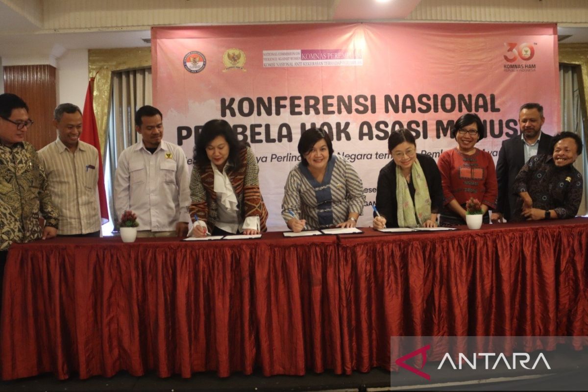 Komnas HAM, Komnas Perempuan, dan LPSK teken MoU lindungi pembela HAM