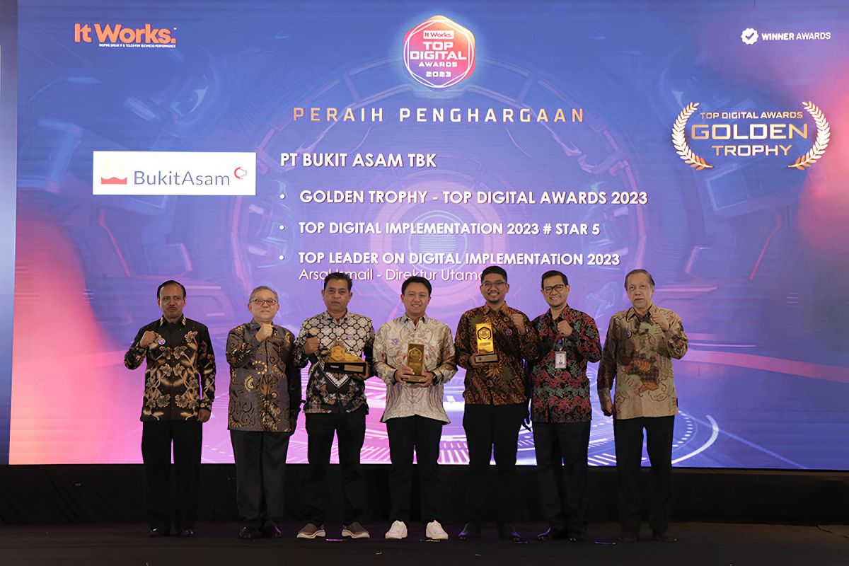 PTBA raih tiga penghargaan di ajang Top Digital Awards 2023