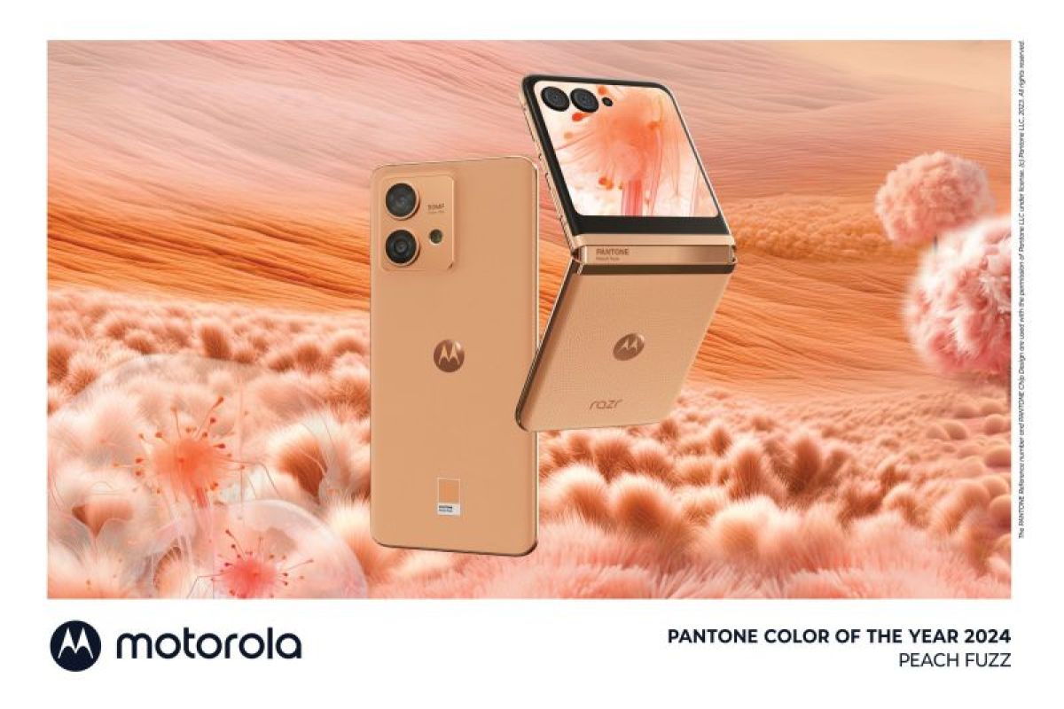 Motorola rilis dua ponsel dengan warna tahun 2024 Peach Fuzz