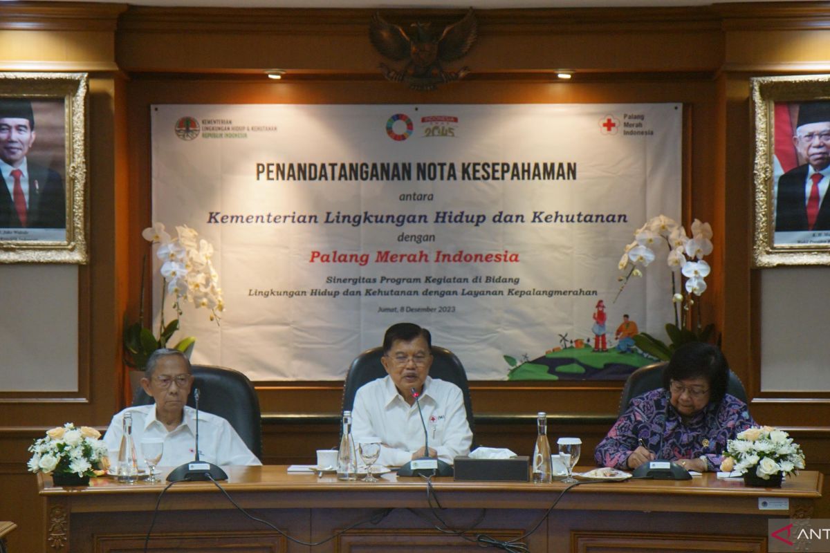 PMI dan KLHK tandatangani nota kesepahaman tentang layanan kepalangmerahan