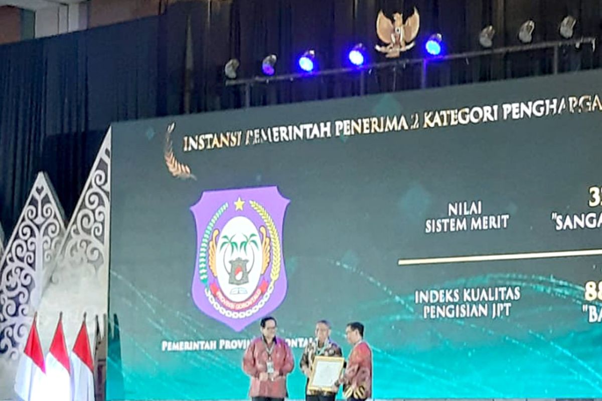 BKD Provinsi Gorontalo raih dua penghargaan Anugerah Meritokrasi 2023