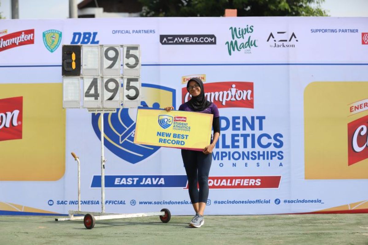 Atlet Aufar pecahkan rekornas lompat jauh Energen SAC Indonesia