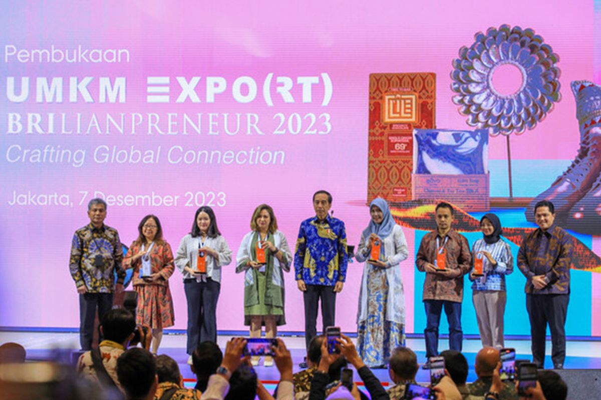 Buka UMKM EXPO(RT) BRILIANPRENEUR 2023, Presiden Joko Widodo Apresiasi Keberpihakan BRI Majukan UMKM