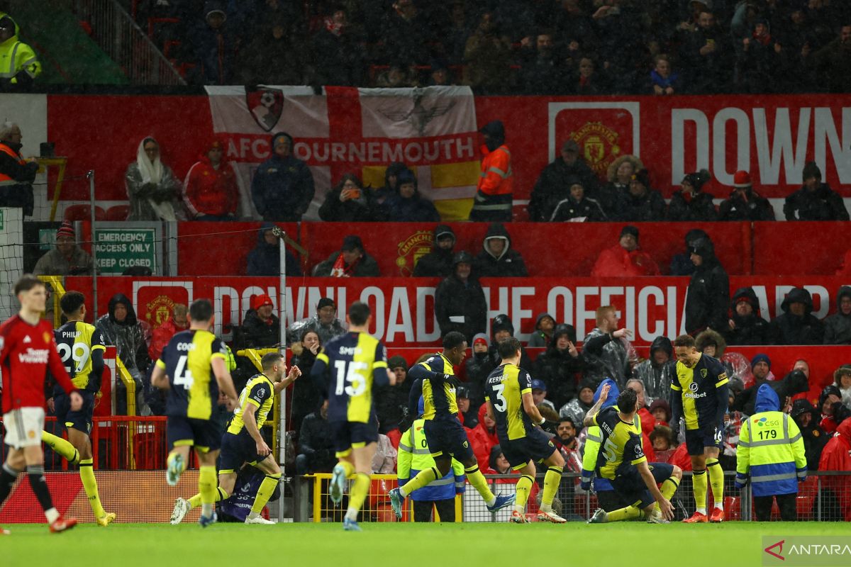Liga Inggris: Manchester United dipecundangi 0-3 oleh Bournemouth