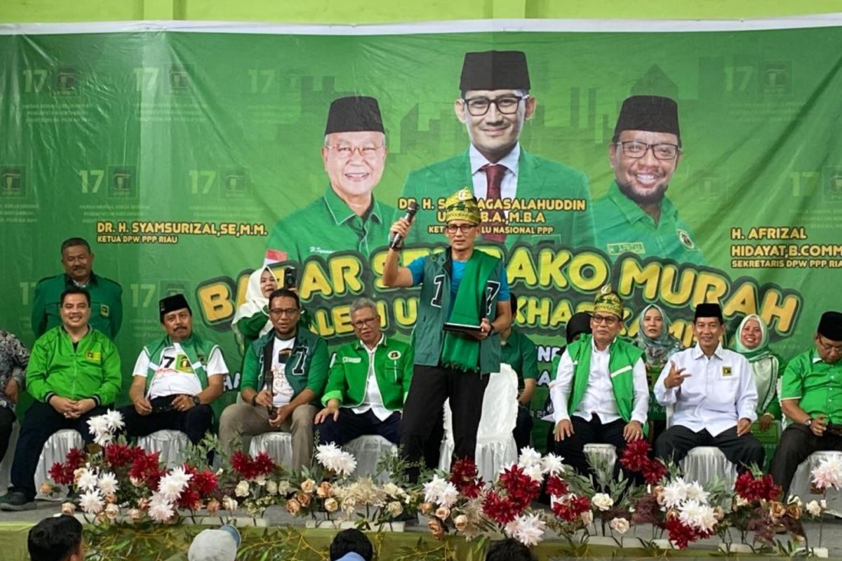 Sandiaga Uno targetkan PPP rebut dua kursi DPR RI dari Riau