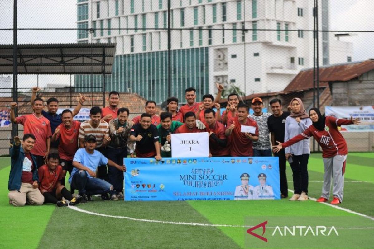 Turnamen ANTARA mini soccer berakhir, Pers Tanah Pilih raih gelar juara