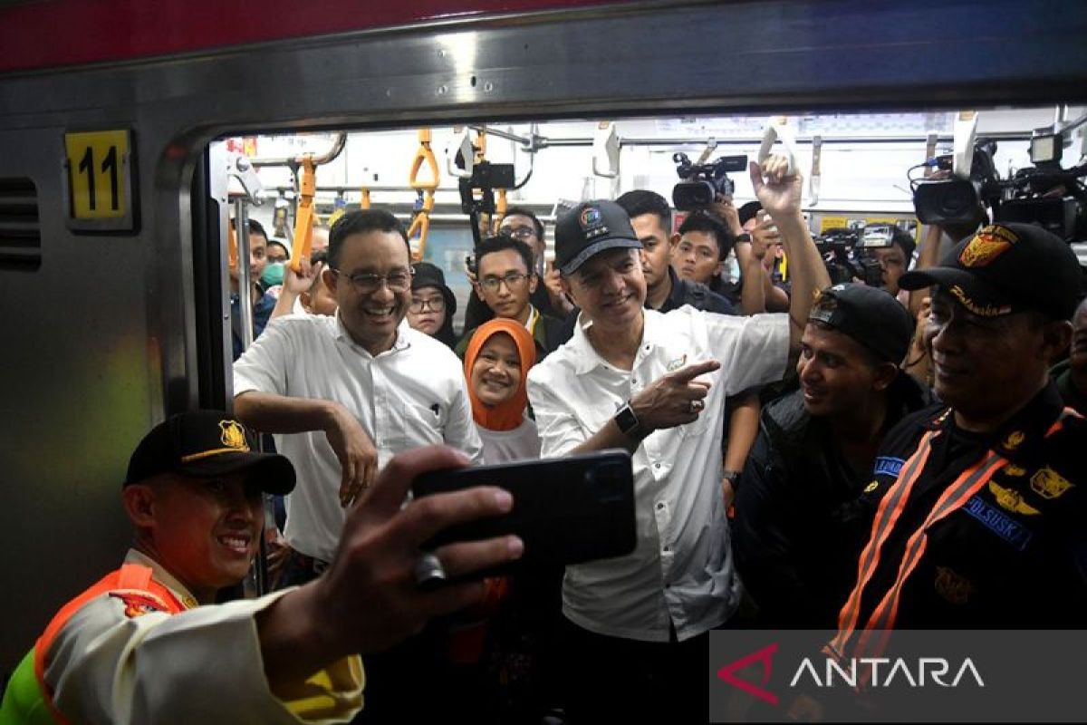 Jelang debat, Anies Baswedan kampanye di Jakarta