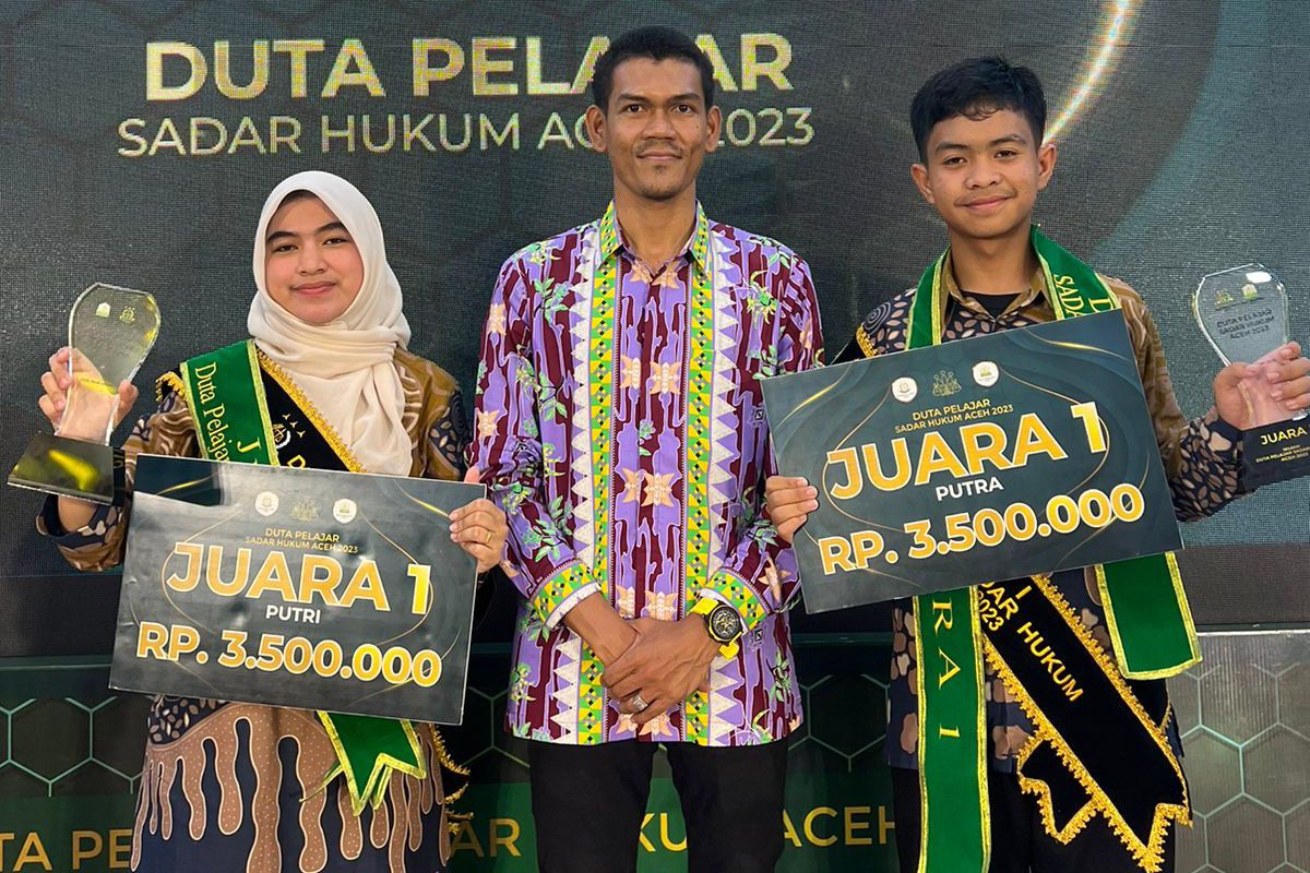 Dua pelajar Sabang raih gelar duta sadar hukum Aceh