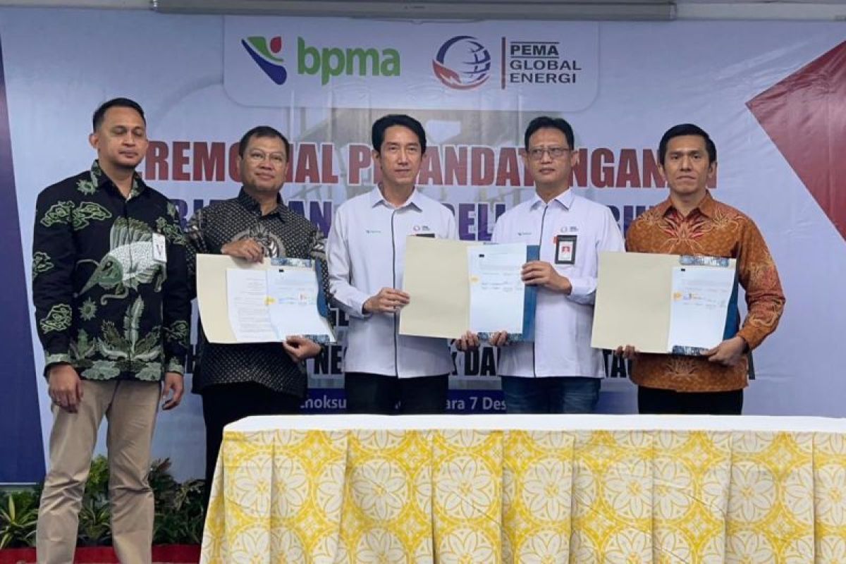 PGN bersama PTGN dan PGE teken PJBG untuk Pupuk Iskandar Muda