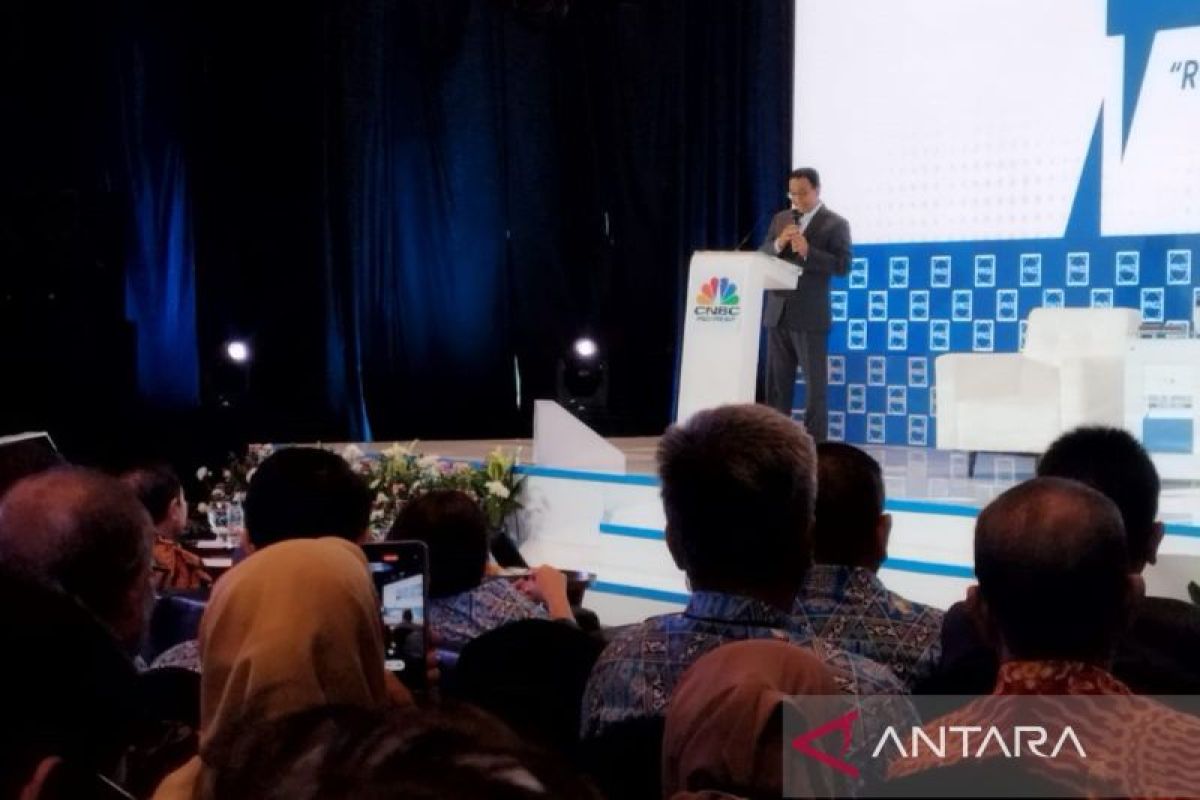 Anies hadiri dialog Apindo bahas perekonomian Indonesia di Jakarta